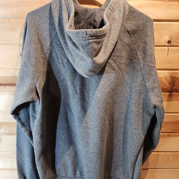 Under Armour Men’s Grey Fleece Hoodie – Size Medium – Loose Fit Pullover Sweatsh - Picture 5 of 6